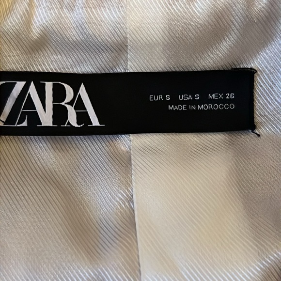 Zara Pink Tweed Sleeveless Vest Blazer Size Small - Picture 8 of 9